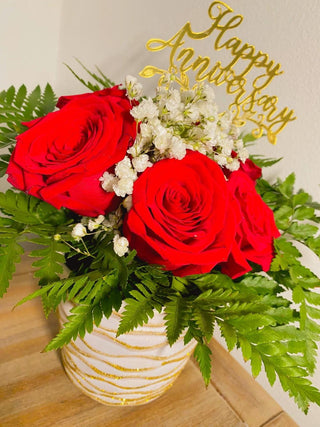 Arreglo de rosas con Charcutería
