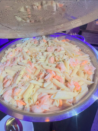 Pasta con camarones