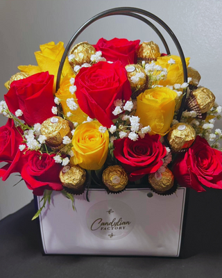 Cartera en Rosas