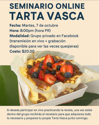 Seminario Online – Tarta Vasca